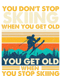 You Get Old When You Stop Skiing Winter Sports Lover Skier Kids Long Sleeve Shirt