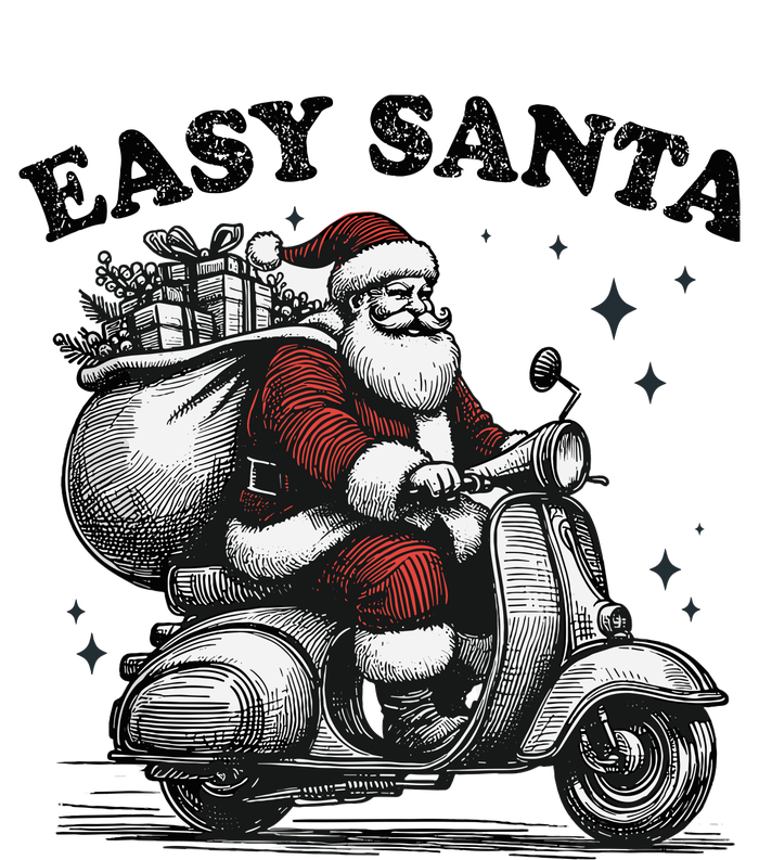 Santa Funny Easy Santa Riding Scooter Fun Christmas Holiday Premium T-Shirt