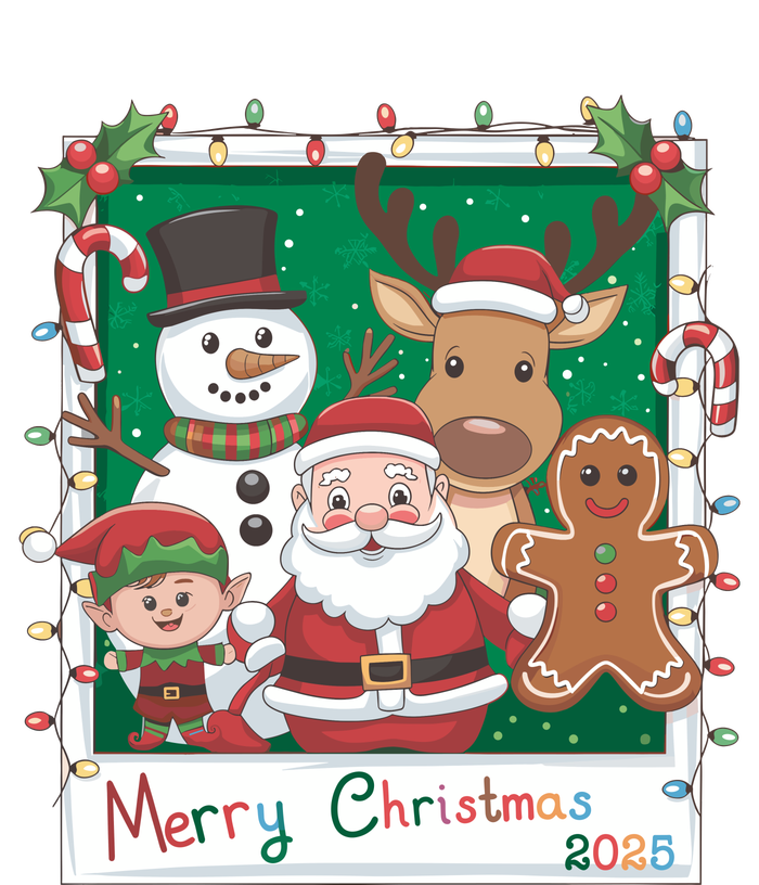 Merry Christmas Santa Elf Reindeer Snowman Gingerbread T-Shirt