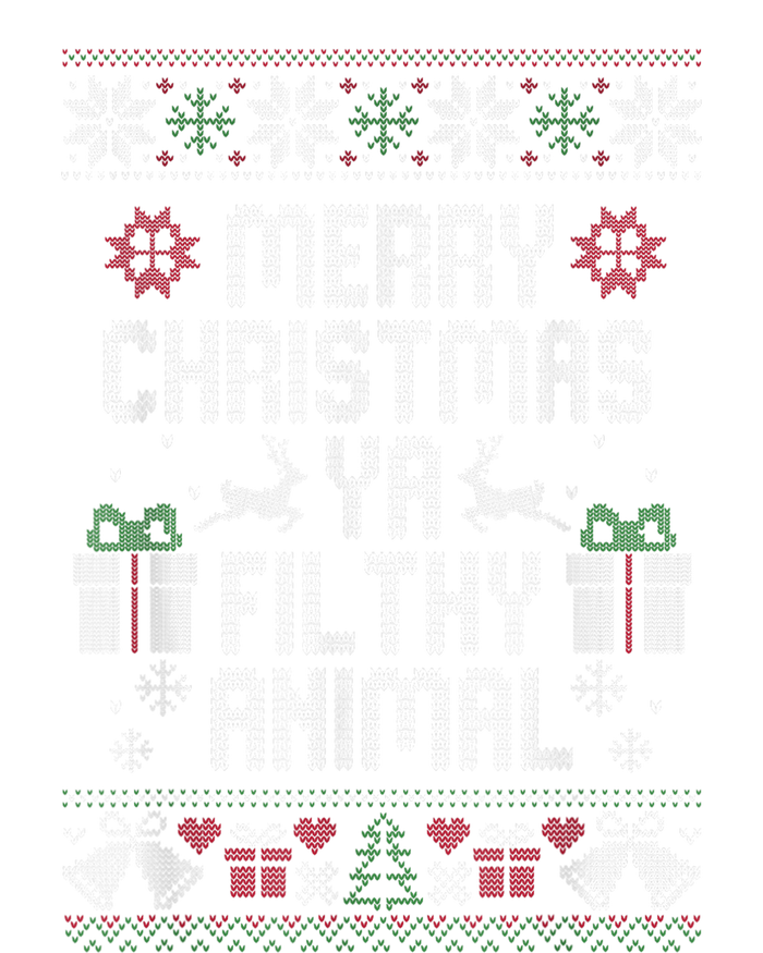 Merry Christmas Animal Filthy Ya Xmas Pajama Softstyle Adult Sport Polo