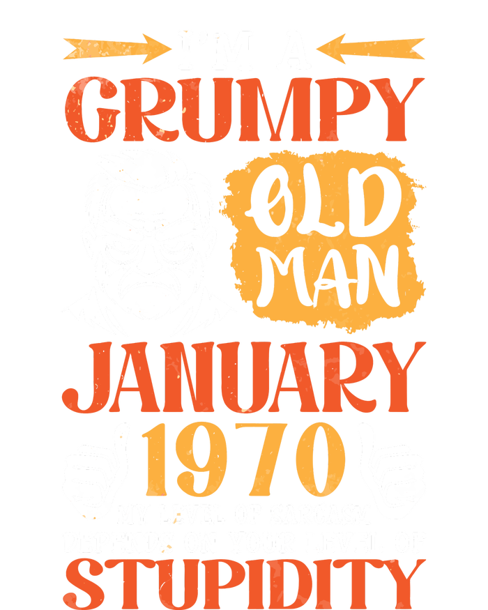 IM Grumpy Old Man January 1970 My Level Of Sarcasm On You Hooded Wearable Blanket