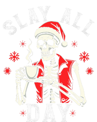 Slay All Day Skeleton Christmas Coffee Funny Holiday T-Shirt