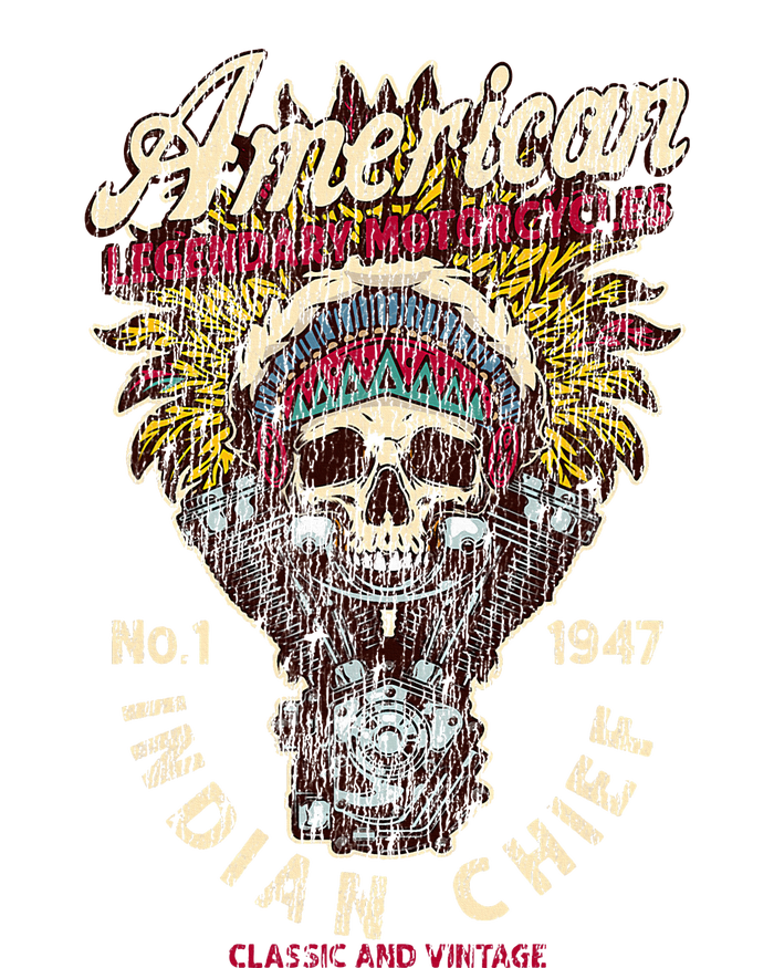 Retro Vintage American Native Bikers Gift T-Shirt