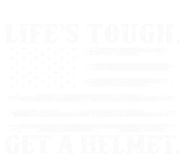 LifeS Tough Get A Helmet Man Usa Flag Women's Racerback Tank