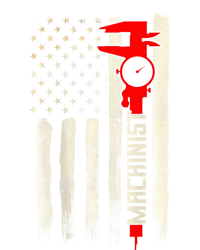 Machinist Patriotic Us Flag Design Of Clothing Canvas