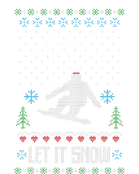 Let It Snow Funny Ugly Christmas Apparel  Snowboard T-Shirt