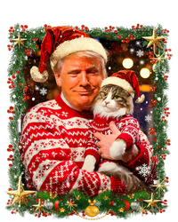 Funny Trump Christmas Sweater For Cat Lovers Ugly Xmas Sweatshirt