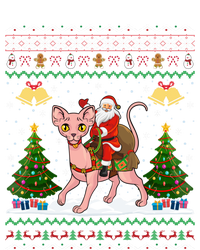 Ugly Sphynx Cat Xmas Gift Santa Riding Sphynx Cat Christmas Gift T-Shirt