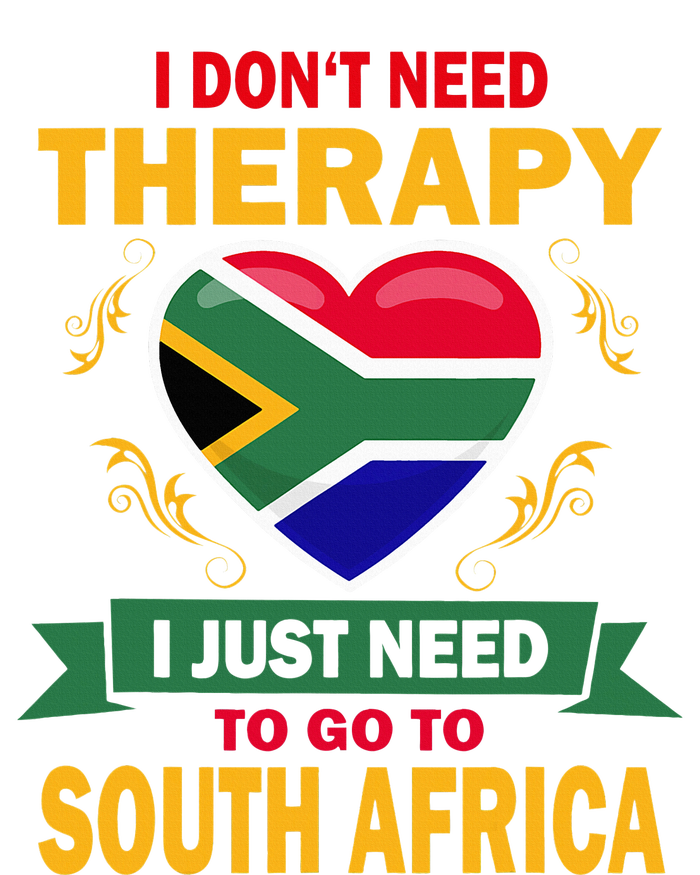 South African Flag Vacation Gift Therapy Funny South Africa T-Shirt