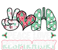 Peace Love Respiratory Therapist Christmas Lung Therapy T-Shirt