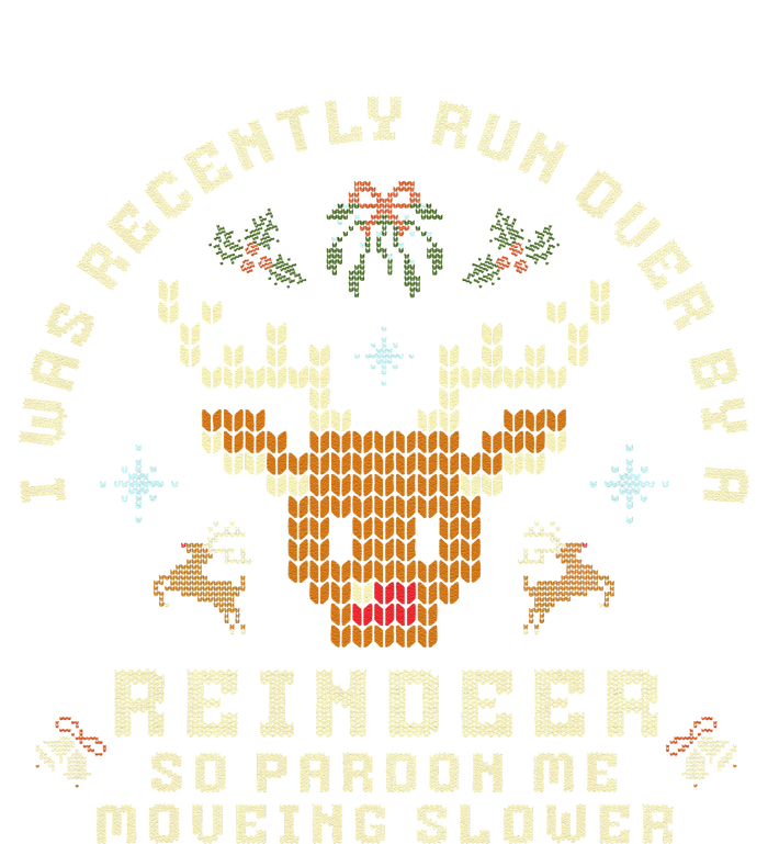 I Was Recently Run Over By A Reindeer Merry Christmas Xmas Sustainable Beanie