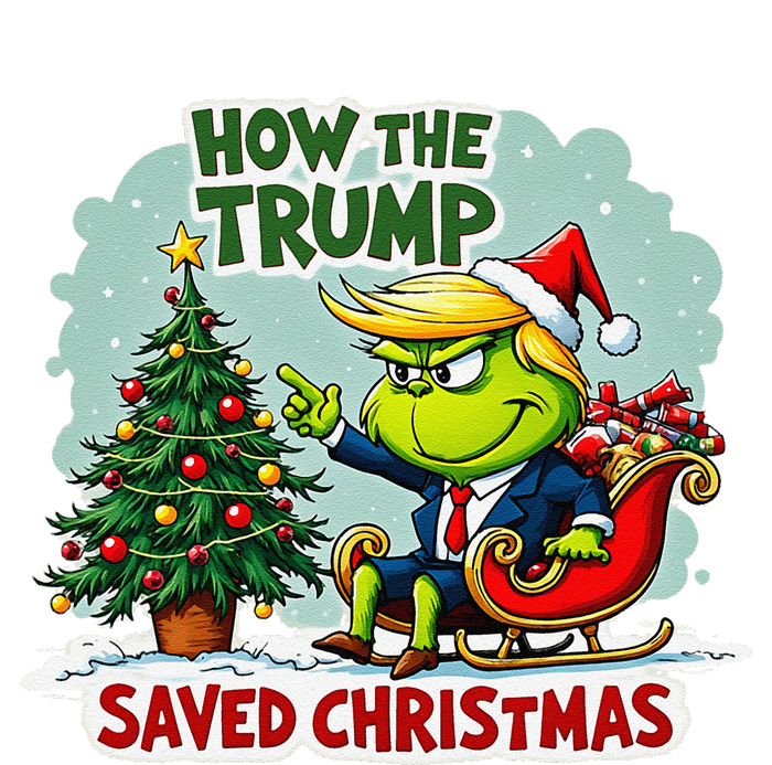 How The Trump Saved Christmas Funny Trump Christmas 2024 Cooling Performance Long Sleeve Crew