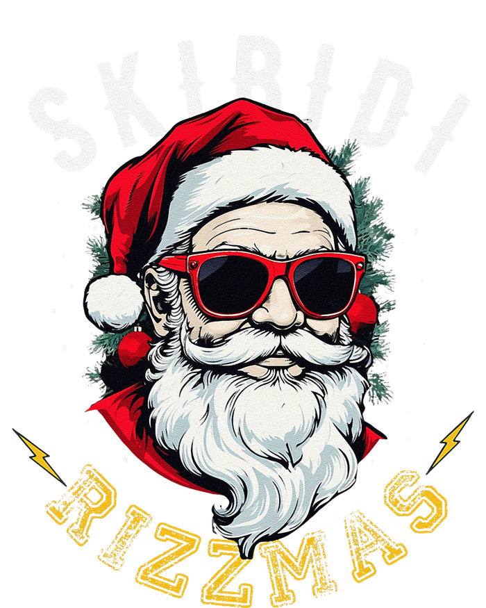 Skibid.I Rizzmas Retro Santa Hat Cool Christmas Graphic T-Shirt