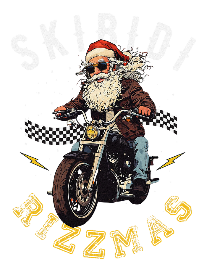 Skibid.I Rizzmas Retro Santa Hat Cool Bike Christmas Graphic Tall Long Sleeve T-Shirt