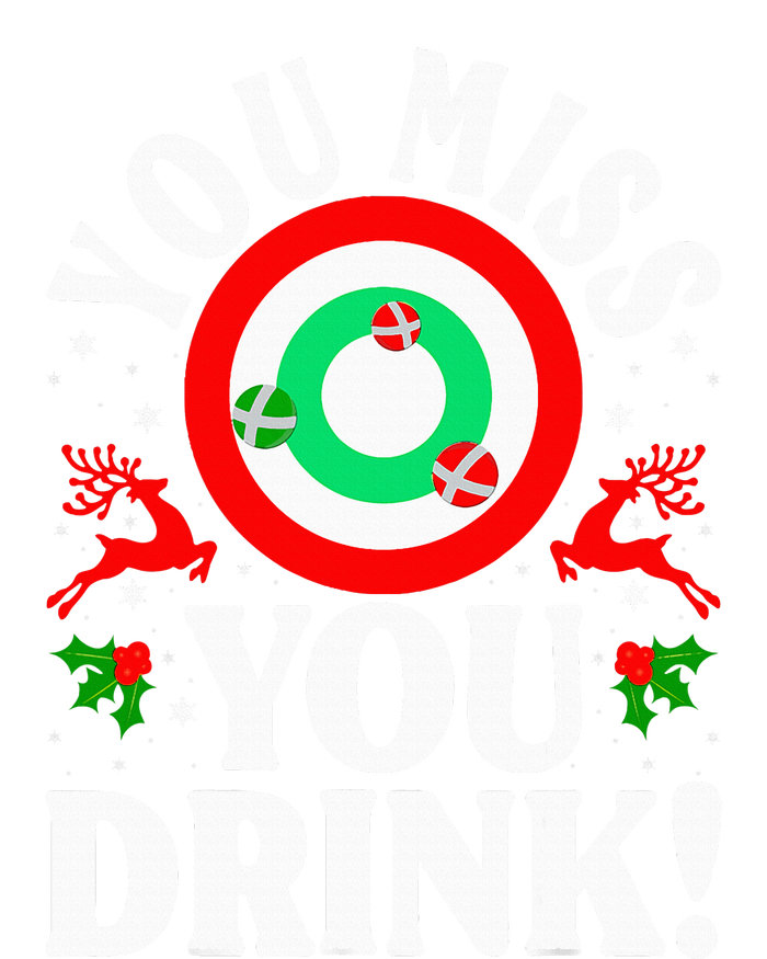 You Miss Game You Drink Game Ugly Christmas Sweater Funny Ceramic Star Ornament