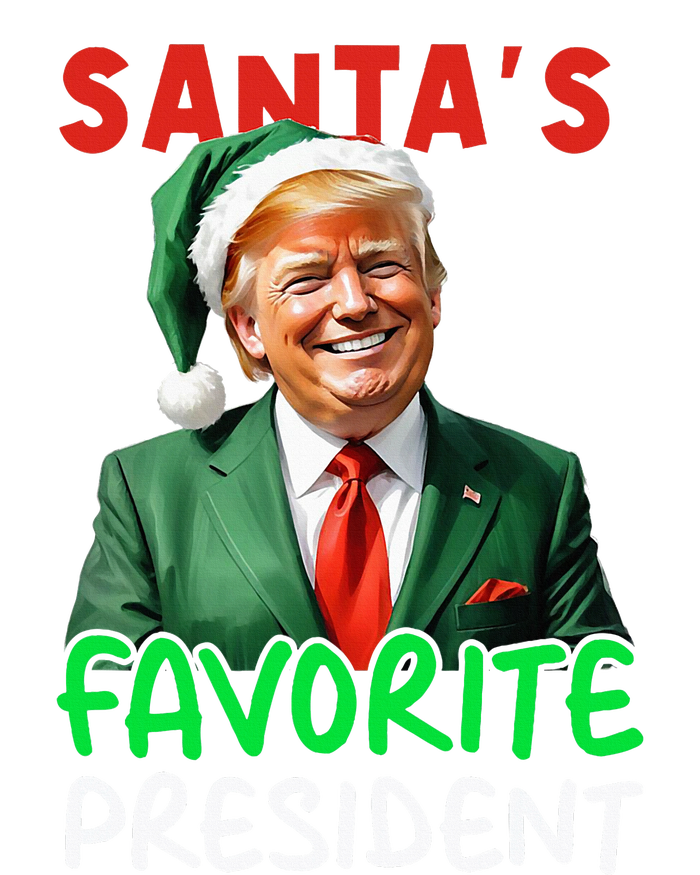 SantaS Favorite President Trump Christmas Santa Hat T-Shirt