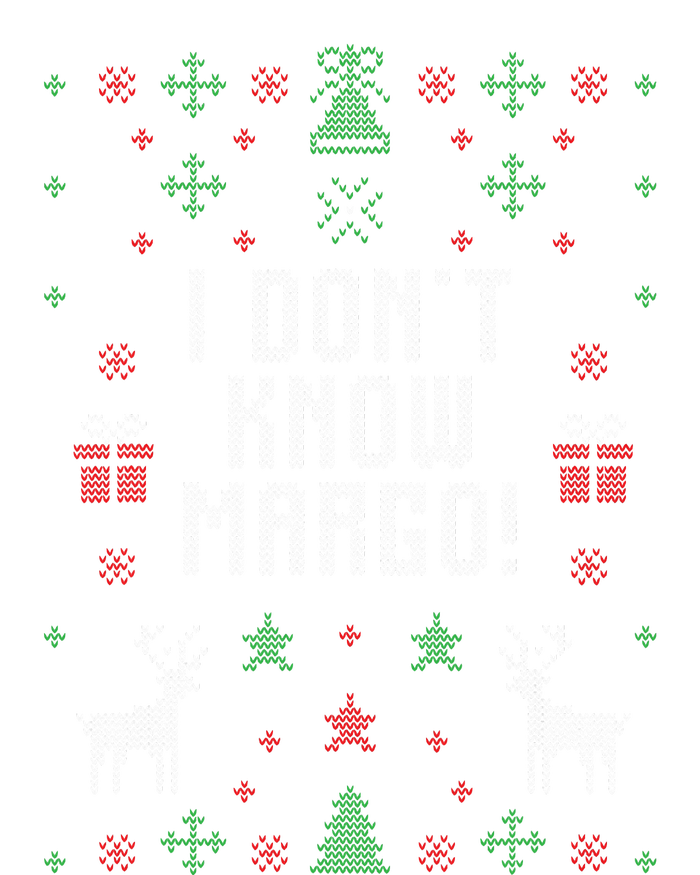 Ugly Christmas Sweater I DonT Know Margo Toddler Long Sleeve Shirt