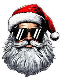 Santa Face Retro Sunglasses Christmas T-Shirt