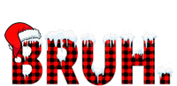 Bruh Funny Christmas Plaid Teens Xmas Pajamas Sweatshirt