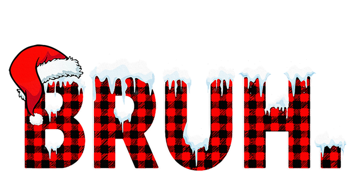 Bruh Funny Christmas Plaid Teens Xmas Pajamas Sweatshirt