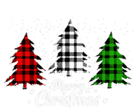 Merry Christmas Tree Xmas Buffalo Plaid Red White Green T-Shirt