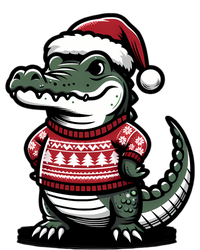 Cute Alligator With Santa Hat Christmas Xmas Florida Cartoon Adult Drive Performance Visor