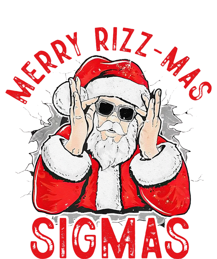 Merry Rizz Mas Sigmas Gen Alpha Middle School Christmas Cooling Performance Long Sleeve Crew