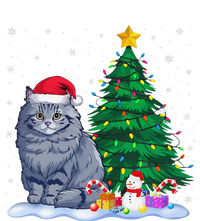 Funny Ragdoll Cat Xmas Tree Lights Reindeer Hat Christmas Cooling Performance Long Sleeve Crew