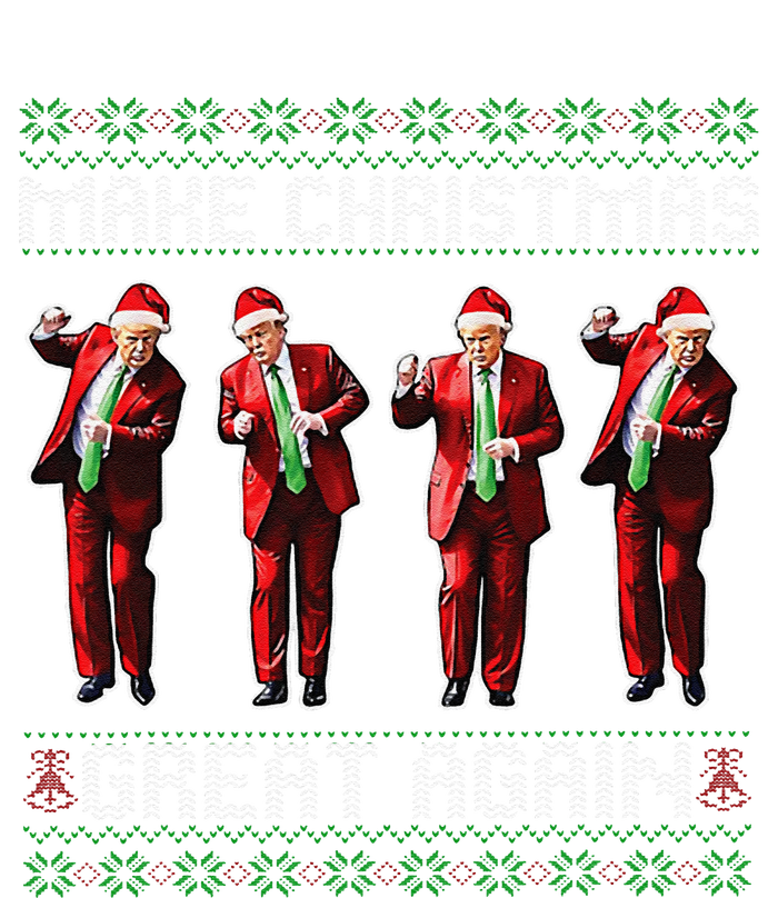 Santa Trump Dance Make Christmas Great Again Ugly Sweater Cooling Performance Crew T-Shirt