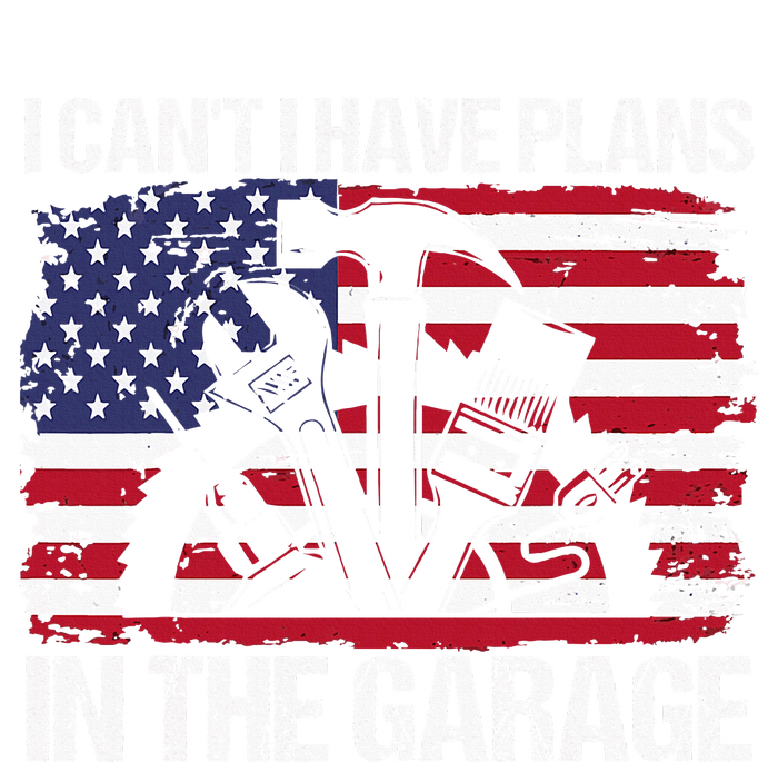 I Cant I Have Plans In The Garage Fathers Day Car Mechanics Women's Crop Top Tee