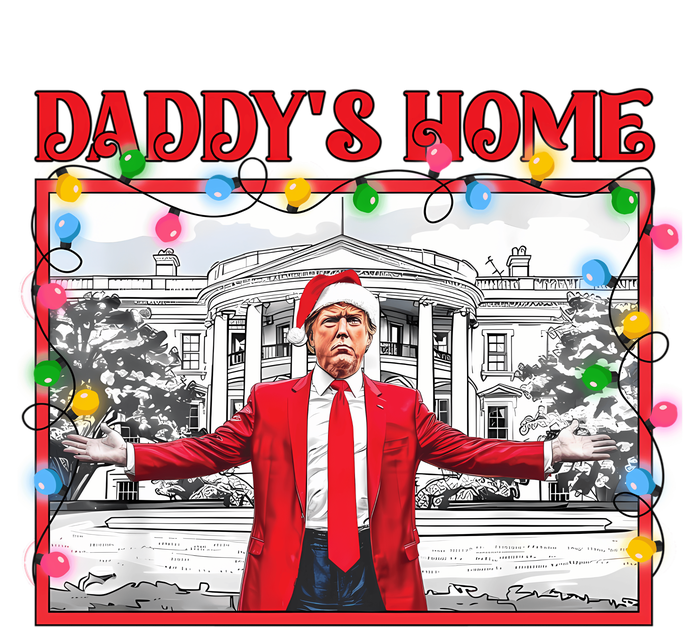 Funny DaddyS Home Trump Ugly Christmas Sweater Xmas Pajamas Sweatshirt Sweatshirt