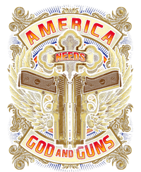 America Needs God And Guns Hoodie