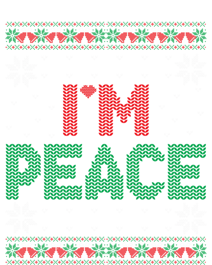 I Come In Peace IM Peace Matching Ugly Christmas Sweater Ladies Long Sleeve Shirt