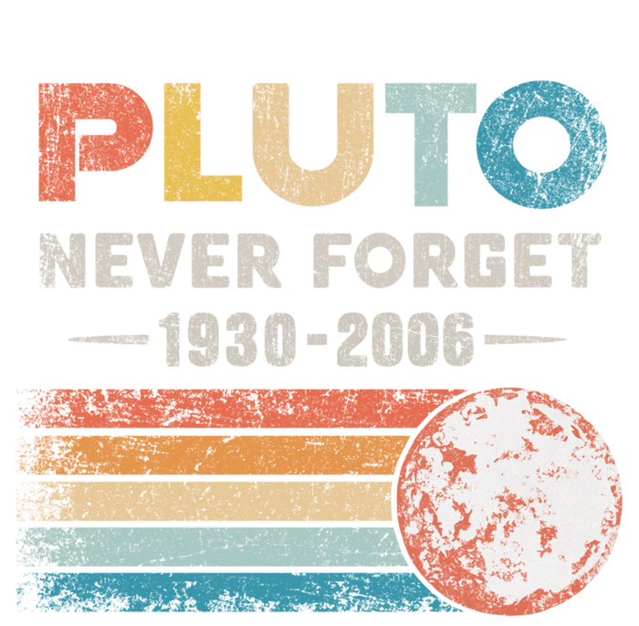 Never Forget Pluto Retro Style Funny Space Science T-Shirt