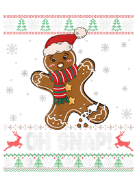 Gingerbread Man Cookie Baking Oh Snap Ugly Christmas Sweater Grommeted Golf Towel