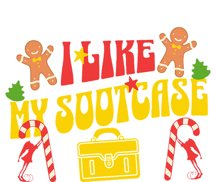 I Like My Suitcase Funny Sootcase Viral Women's V-Neck T-Shirt