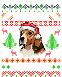 Merry Woofmas Ugly Christmas Beagle Lover Gift Women's Tri-Blend 3/4-Sleeve Raglan Shirt