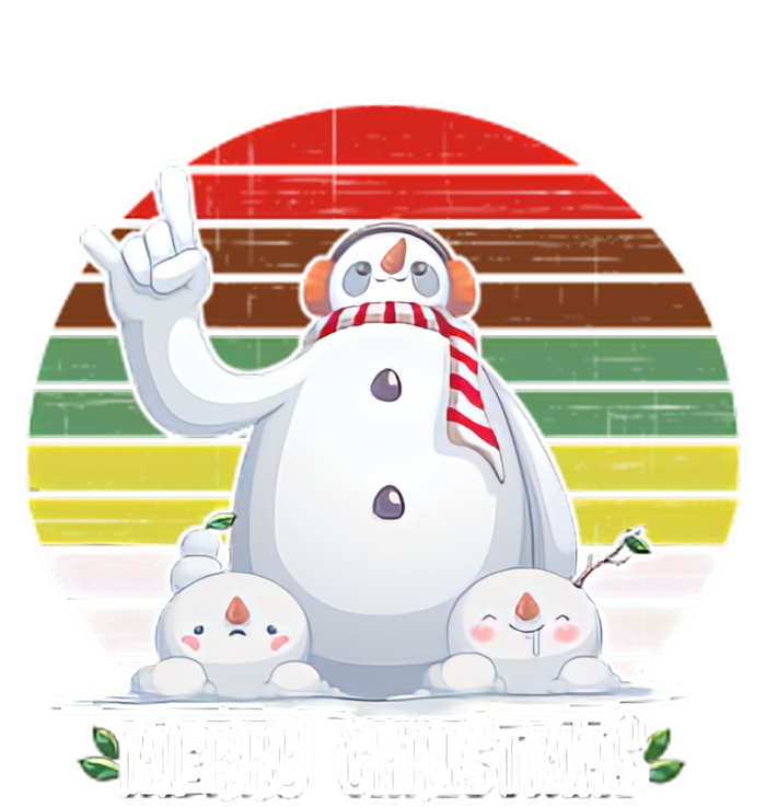 Merry Christmas Retro Snowman T-Shirt