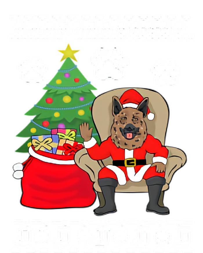 German Shepherd Santa Ugly Christmas T-Shirt