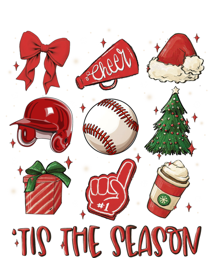 Tis The Season Coquette Bow Baseball Coffee Merry Christmas Funny Gift Mesh Reversible Basketball Jersey Tank