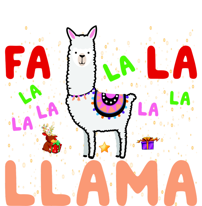 Fa La La Llama Funny Llama Christmas Garment-Dyed Heavyweight T-Shirt