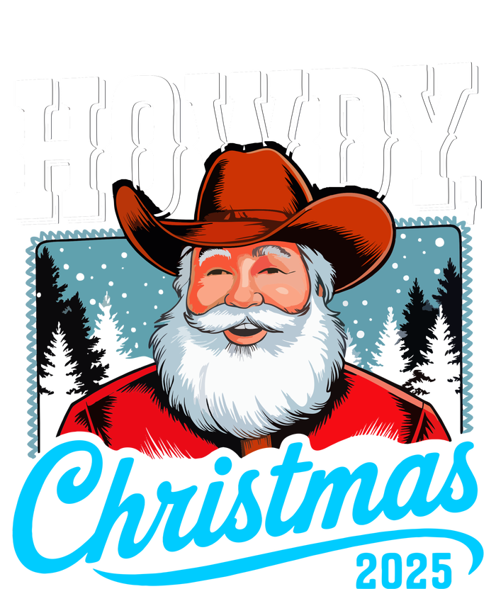 Cowboy Santa Howdy Christmas 2025 Bumper Sticker