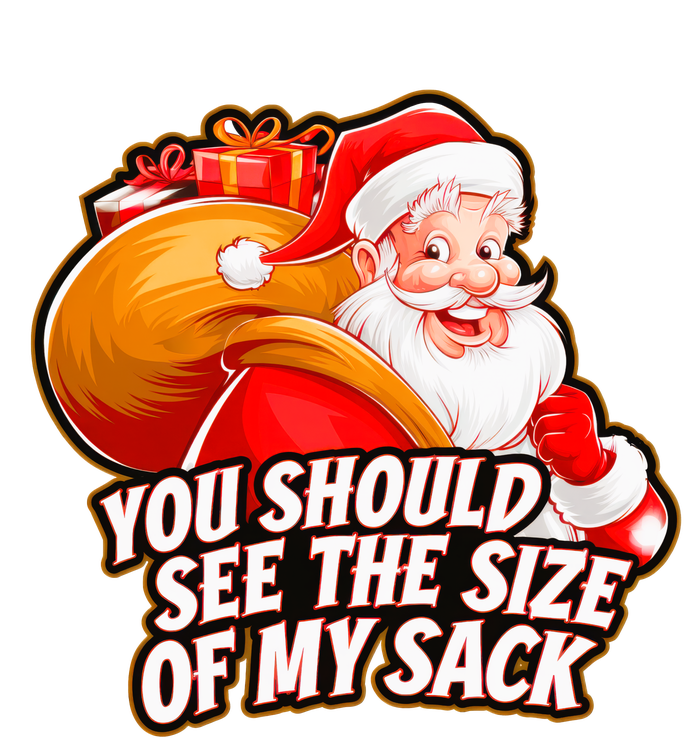 Funny Santa Claus You Should See The Size Of My Sack Kids Tie-Dye T-Shirt