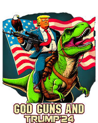 Trump Riding A Trex God Guns And Trump T-Shirt