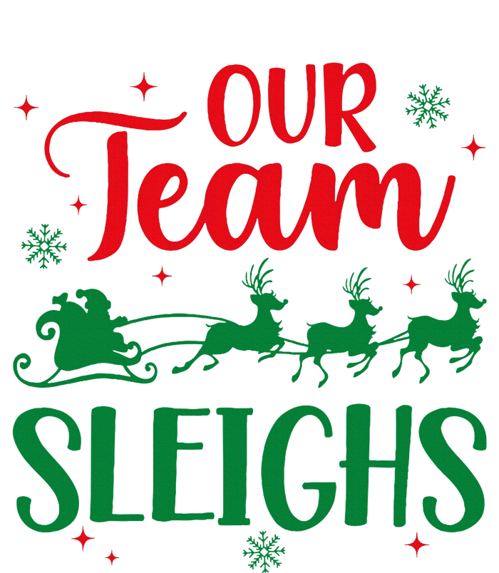 Our Team Sleighs Christmas Santa Reindeers Office Staff Ladies Essential Tank