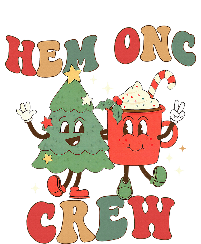 Retro Hem Onc Crew Hematology Oncology Nurse Christmas T-Shirt