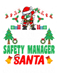 Be Nice To The Safety Ager Santa Christmas Gift Full-Length Apron With Pockets