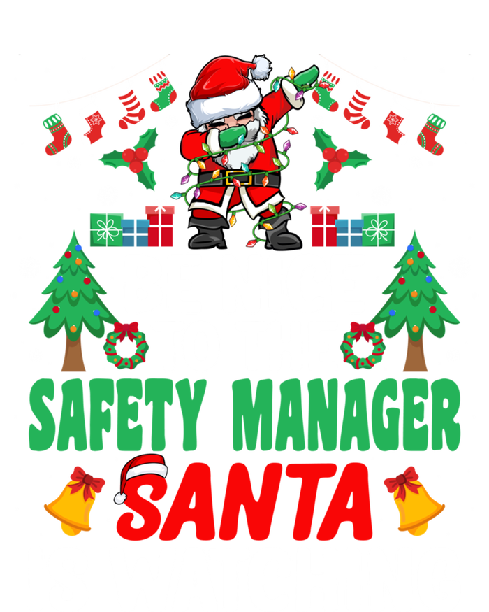 Be Nice To The Safety Ager Santa Christmas Gift Full-Length Apron With Pockets