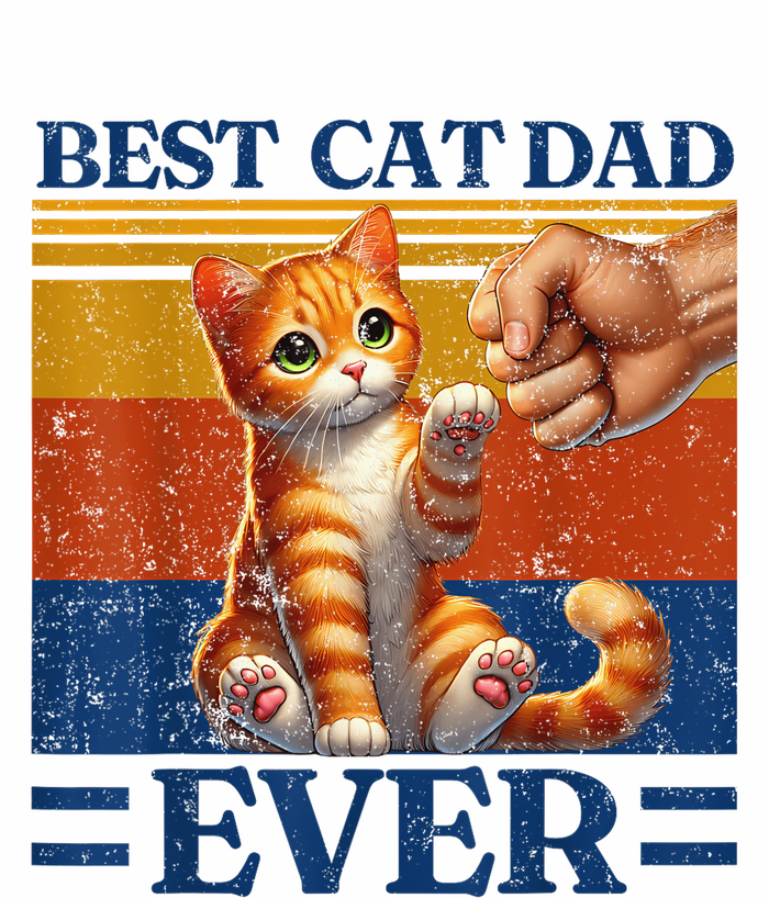 Best Cat Dad Ever Vintage Best Tabby Cat Dad Orange Tabby Premium T-Shirt