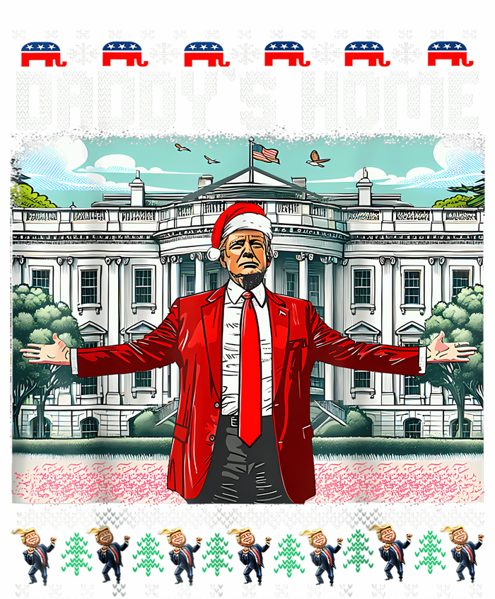 Funny Daddys Home Trump Ugly Christmas Sweater Pajamas T-Shirt